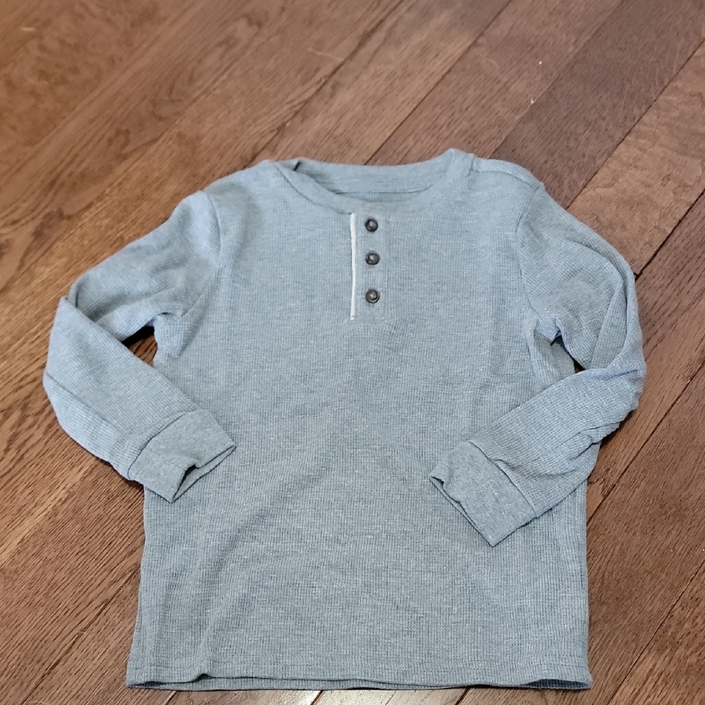 Garanimals Heather Gray Long Sleeve Henley Tee